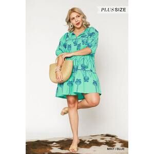 Umgee Boho Embroidered Babydoll Dress